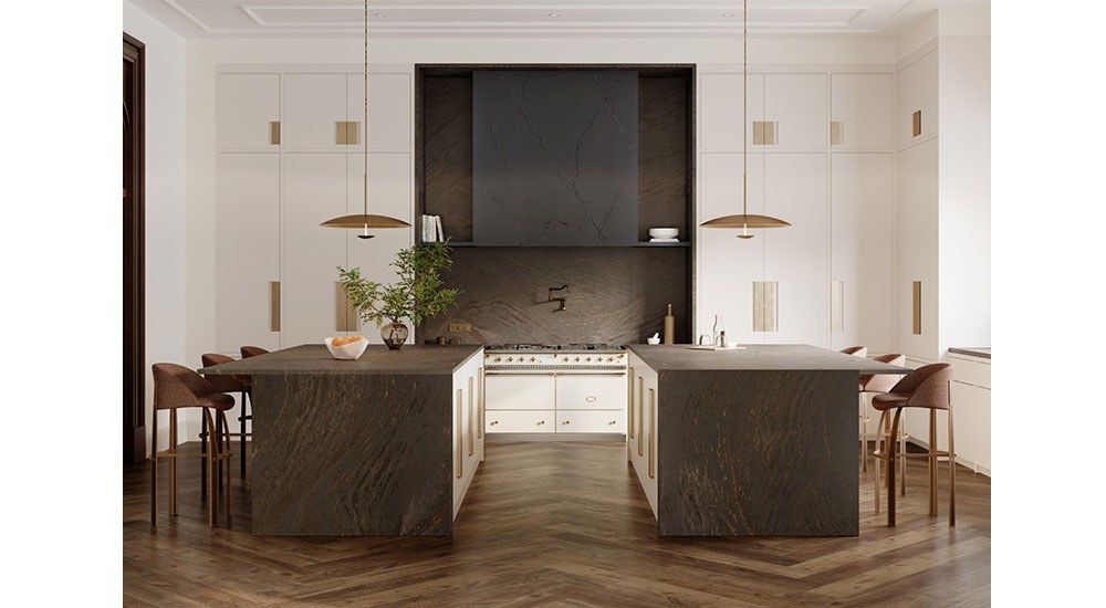Remington Brass by Cambria, countertop surface sample